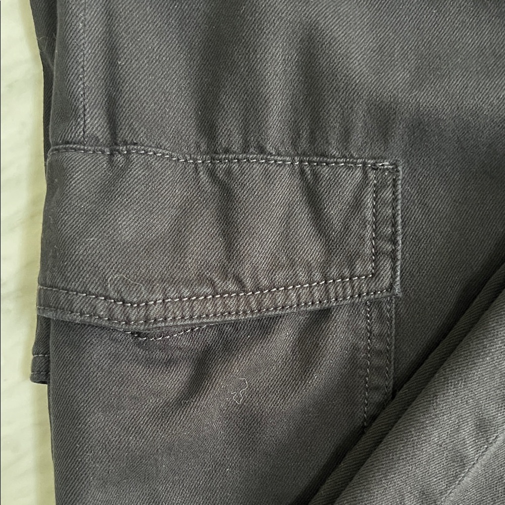 DL1961 ZOIE Wide Leg Black Women's Cargo Pants - Picture 8 of 9